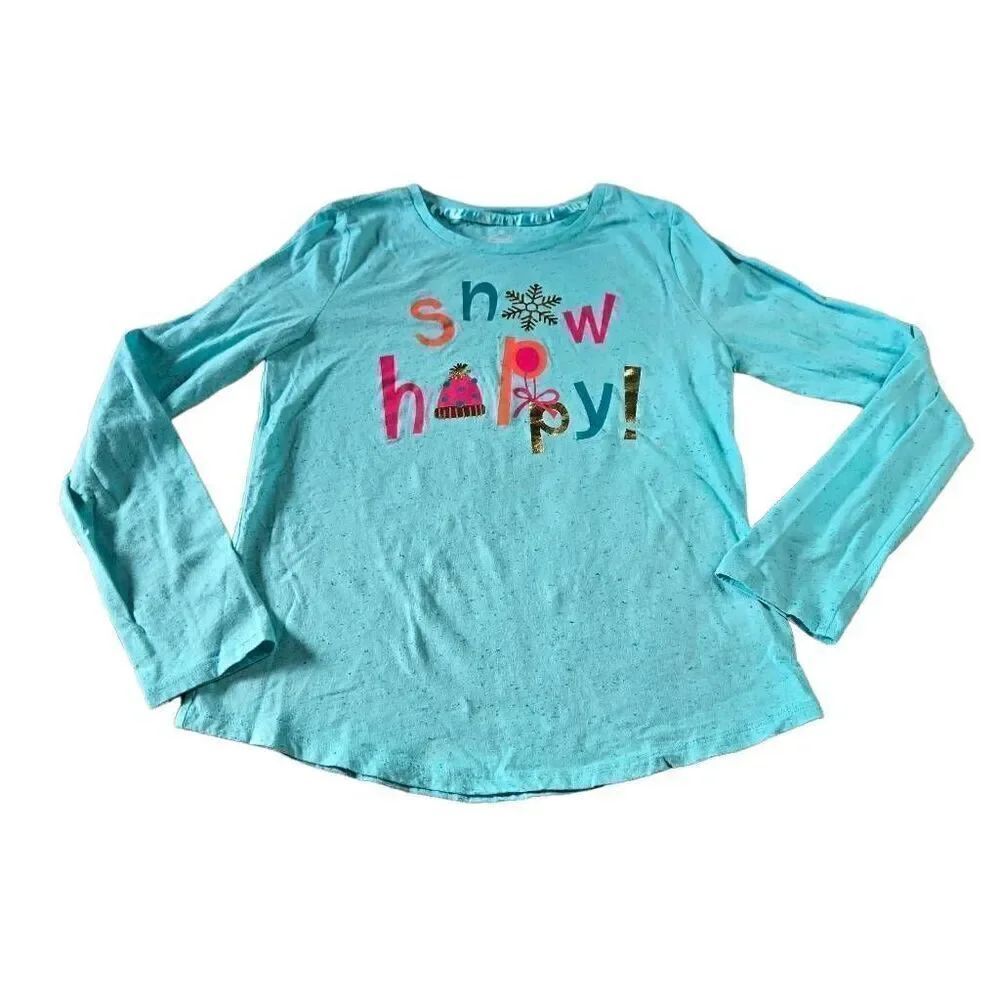 Wonder Nation Snow Happy Girl shirt XL 14/16